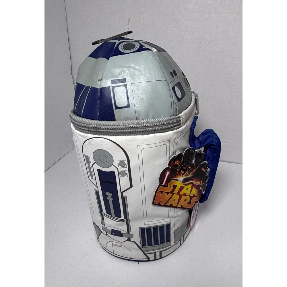 Star Wars R2-D2 Thermos Insulated Lunch Bag NWT Y2K Retro 3D Droid 2014